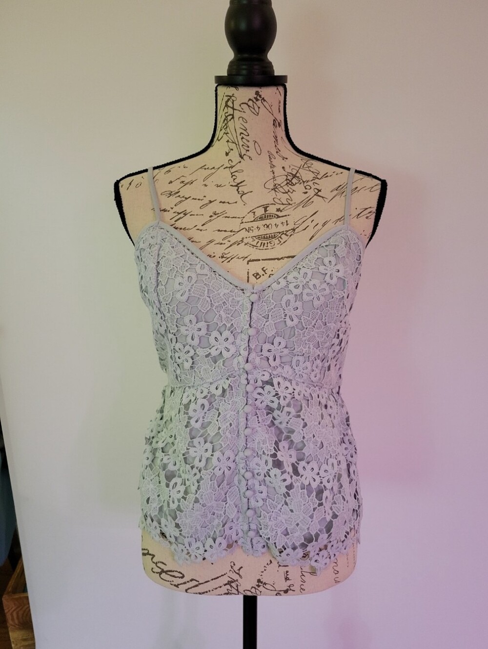 Abercrombie & Fitch Floral Lace Peplum Cami NWT - Picture 3 of 10